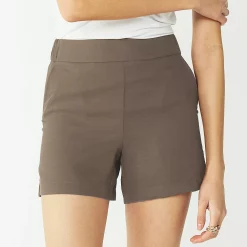 Women's Nine West Mid-Rise Pull-On Soft Shorts -Adidas shop 5280255 Shark Cove