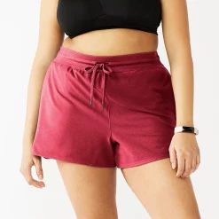 Plus Size Tek Gear® Essential Drawstring Shorts -Adidas shop 5280466 Cherry Fusion