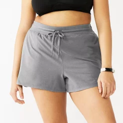 Plus Size Tek Gear® Essential Drawstring Shorts -Adidas shop 5280466 Gray