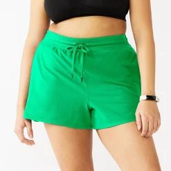 Plus Size Tek Gear® Essential Drawstring Shorts -Adidas shop 5280466 Monet Green