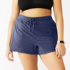Plus Size Tek Gear® Essential Drawstring Shorts -Adidas shop 5280466 Navy Romance