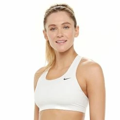 Nike Swoosh Medium-Impact Sports Bra 16 Nike Swoosh Medium-Impact Sports Bra -Adidas shop 5296113 White Black