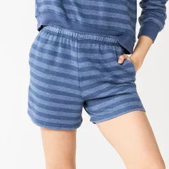 Juniors' SO® Core Boyfriend Shorts -Adidas shop 5464517 Navy Stripe