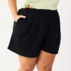 Juniors' Plus Size SO® Core Boyfriend Shorts -Adidas shop 5466845 Black