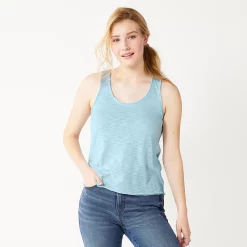 Juniors' SO® Relaxed Scoopneck Tank Top -Adidas shop 5473988 Baron River