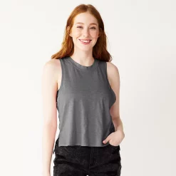 Juniors' SO® Muscle Tank -Adidas shop 5474332 Grey Haze