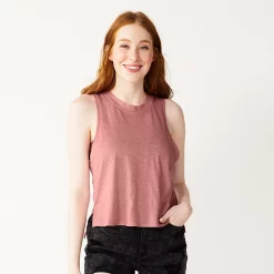 Juniors' SO® Muscle Tank -Adidas shop 5474332 Shabby Mauve