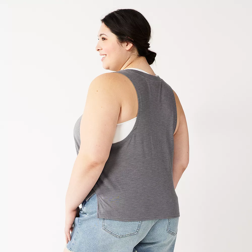 Juniors' Plus Size SO® Muscle Tank 13 Juniors' Plus Size SO® Muscle Tank - Image 11