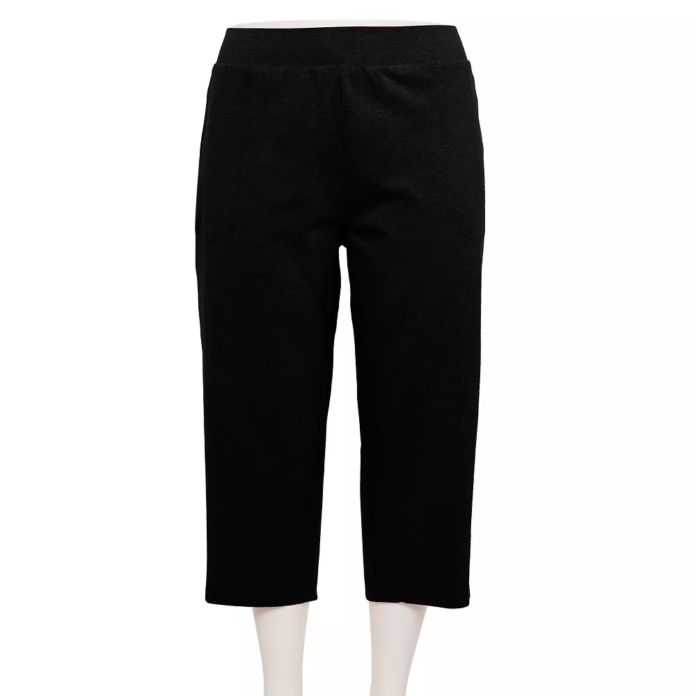Plus Size Croft & Barrow® Easy Pull-On Knit Capri Pants 3 Plus Size Croft & Barrow® Easy Pull-On Knit Capri Pants - Image 2