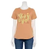 Women's Sonoma Goods For Life® Short Sleeve Graphic Tee -Adidas shop 5480871 Brown Cactus