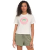 Juniors' Hurley Whirl Sunshine Roll Cuff Crop Tee -Adidas shop 5483440