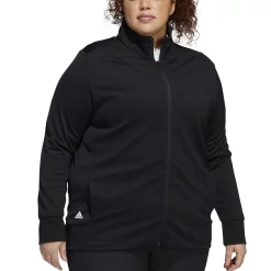 Plus Size adidas Textured Full-Zip Jacket -Adidas shop 5491207 ALT5