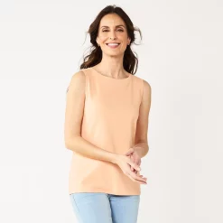 Women's Croft & Barrow® Essential Tank -Adidas shop 5491698 Peach