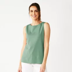 Women's Croft & Barrow® Essential Tank -Adidas shop 5491698 Wreath Green