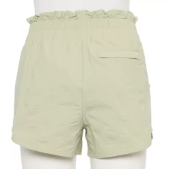 Women's FLX High-Waisted Paperbag-Waist Shorts -Adidas shop 5494541 ALT