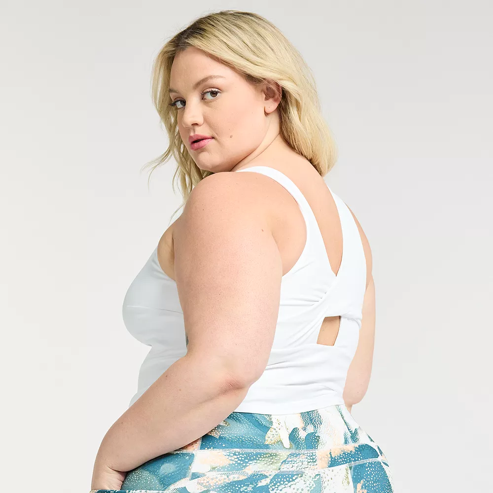 Plus Size FLX Affirmation Twist-Back Tank 5 Plus Size FLX Affirmation Twist-Back Tank - Image 3