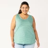 Plus Size Sonoma Goods For Life® V-Neck Swing Tank 2 Plus Size Sonoma Goods For Life® V-Neck Swing Tank -Adidas shop 5497118 Teal Stripe