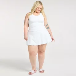 Plus Size FLX High-Waisted Affirmation Skort with Pockets 9 Plus Size FLX High-Waisted Affirmation Skort with Pockets -Adidas shop 5498693 ALT9