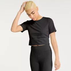 Women's FLX Affirmation Crop Top -Adidas shop 5499821 Mineral Black