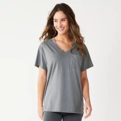Women's Sonoma Goods For Life® Tunic Tee -Adidas shop 5508079 Dark Gray
