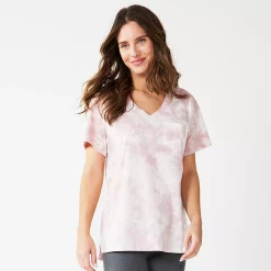 Women's Sonoma Goods For Life® Tunic Tee -Adidas shop 5508079 Lilac Pink Dye