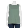 Plus Size Croft & Barrow® Essential Tank -Adidas shop 5509745 Wreath Green