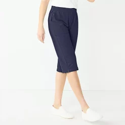 Women's Croft & Barrow® French Terry Skimmer Pants -Adidas shop 5514858 Navy