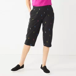 Women's Croft & Barrow® French Terry Skimmer Pants -Adidas shop 5514858 Pineapple Print