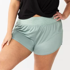 Juniors' Plus Size SO® Sporty Running Short -Adidas shop 5517776 Unique Green