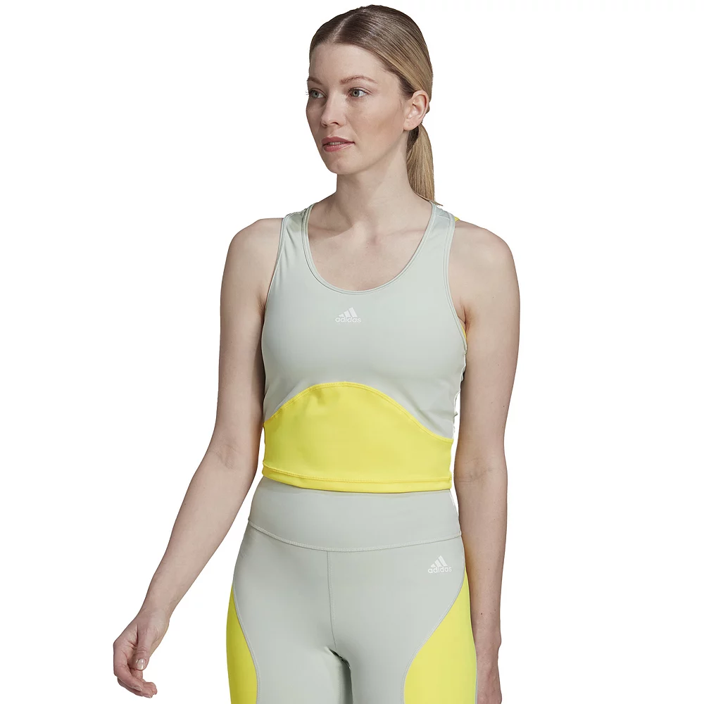 Women's adidas AEROREADY High-Impact Crop Training Tank 3 Women's adidas AEROREADY High-Impact Crop Training Tank