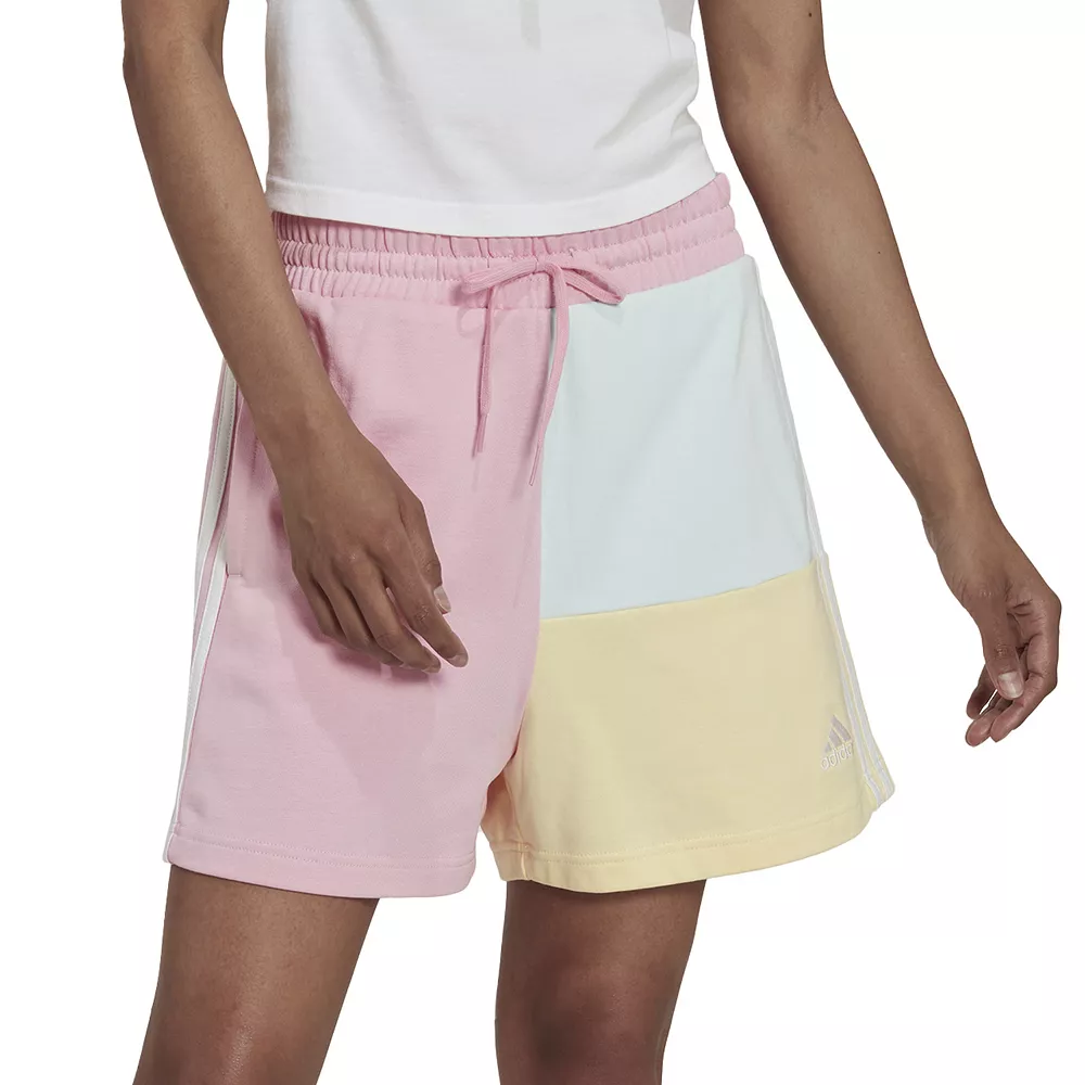 Women's adidas Essentials Colorblock Oversized Shorts 4 Women's adidas Essentials Colorblock Oversized Shorts - Image 2