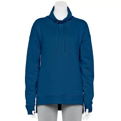 Women's Tek Gear® Ultrasoft Fleece Cowlneck Tunic -Adidas shop 5521899 Blue Crayon