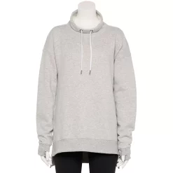 Women's Tek Gear® Ultrasoft Fleece Cowlneck Tunic -Adidas shop 5521899 Metro Heather