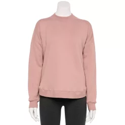 Women's Tek Gear® Ultrasoft Fleece Mockneck Sweatshirt -Adidas shop 5523249 Martini Rose
