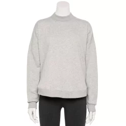 Women's Tek Gear® Ultrasoft Fleece Mockneck Sweatshirt -Adidas shop 5523249 Metro Heather