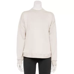 Women's Tek Gear® Ultrasoft Fleece Mockneck Sweatshirt -Adidas shop 5523249 Natural Scallop
