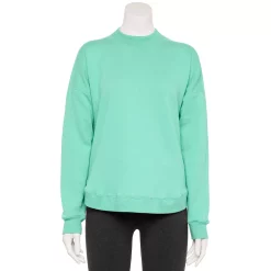 Women's Tek Gear® Ultrasoft Fleece Mockneck Sweatshirt -Adidas shop 5523249 Shy Green