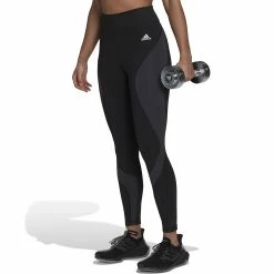 Women's adidas Training Essentials Colorblock 7/8 Leggings -Adidas shop 5523627 Black Carbon