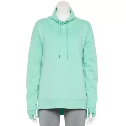 Petite Tek Gear® Ultrasoft Fleece Cowlneck Tunic -Adidas shop 5525191 Shy Green