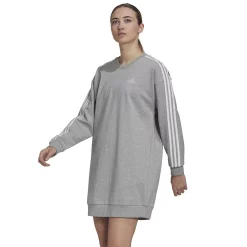 Women's adidas Essentials 3-Stripes Sweatshirt Dress
