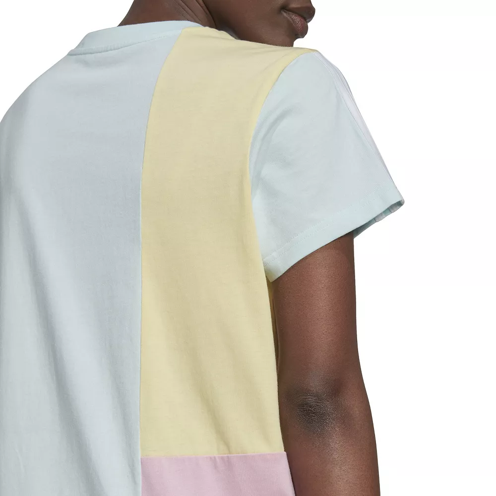 Women's adidas Essentials Colorblock Boyfriend T-Shirt Dress 6 Women's adidas Essentials Colorblock Boyfriend T-Shirt Dress - Image 4