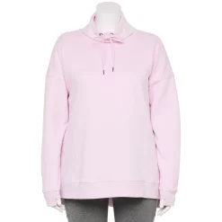 Plus Size Tek Gear® Ultrasoft Fleece Cowlneck Tunic -Adidas shop 5527206 Adoring Lilac