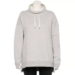 Plus Size Tek Gear® Ultrasoft Fleece Cowlneck Tunic -Adidas shop 5527206 Metro Heather