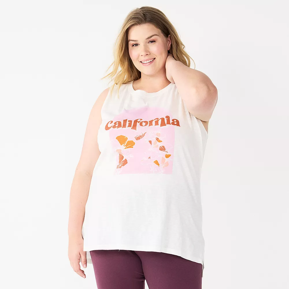 Plus Size Sonoma Goods For Life® Graphic Muscle Tank 3 Plus Size Sonoma Goods For Life® Graphic Muscle Tank