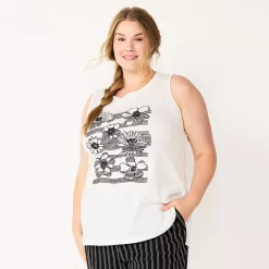 Plus Size Sonoma Goods For Life® Graphic Muscle Tank 23 Plus Size Sonoma Goods For Life® Graphic Muscle Tank -Adidas shop 5529302 Floral Stripe