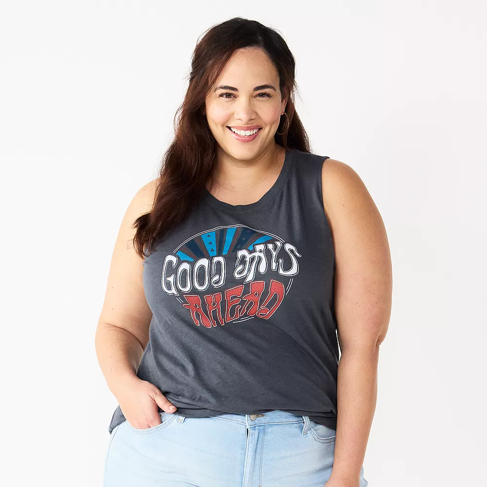 Plus Size Sonoma Goods For Life® Graphic Muscle Tank 7 Plus Size Sonoma Goods For Life® Graphic Muscle Tank - Image 5
