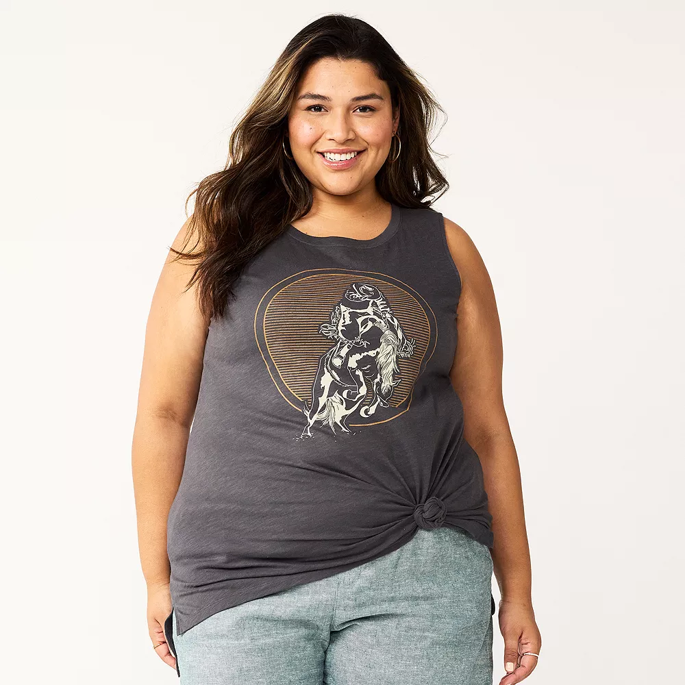 Plus Size Sonoma Goods For Life® Graphic Muscle Tank 12 Plus Size Sonoma Goods For Life® Graphic Muscle Tank - Image 10