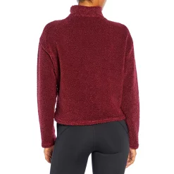 Women's Marika Tyra Snap Placket Sherpa Pullover -Adidas shop 5531428 ALT