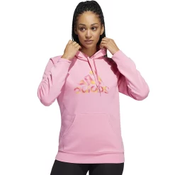 Women's adidas Badge Of Sport 2-Tone Graphic Hoodie -Adidas shop 5531564 Bliss Pink