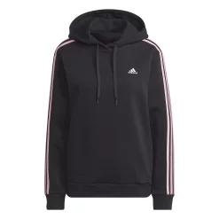 Women's adidas Essentials 3-Stripes Fleece Hoodie 17 Women's adidas Essentials 3-Stripes Fleece Hoodie -Adidas shop 5531577 ALT4